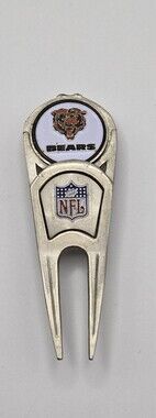 Vintage McArthur Chicago Bears NFL Golf Divot Repair Tool With Magnetic Marker